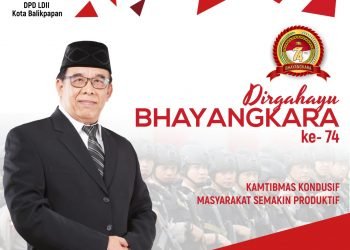 H Herry Fathamsyah Ketua LDII Balikpapan mengucapkan selamat Hari Bhayangkara 1 Juli 2020, Kamtibmas Kondusif Masyarakat Produktif.