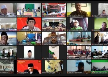 DPD LDII Balikpapan mengikuti Webinar yang diselenggarakan DPP LDII tentang Peran Ormas Islam dalam Memperkokoh Nilai Kebangsaan, Sabtu (20/2). Foto: Tangkapan layar