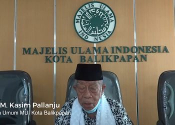 Ketua Umum MUI Kota Balikpapan KH Muhammad Kasim Pallanju mengucapkan selamat dan sukses MUNAS IX LDII di Jakarta, 7-8 April 2021.