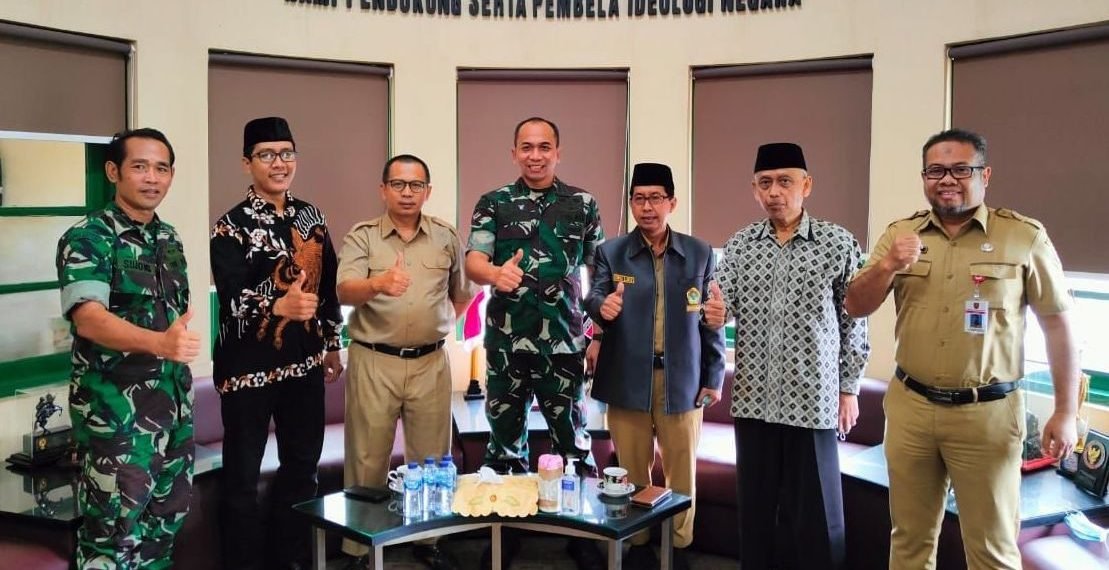 Perkuat Komitmen Kebangsaan, LDII Kota Semarang Silaturohim Kodim 0733 BS