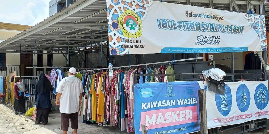 Lapak PAC LDII Damai Baru Balikpapan, Sabtu (30/4). Foto: LINES