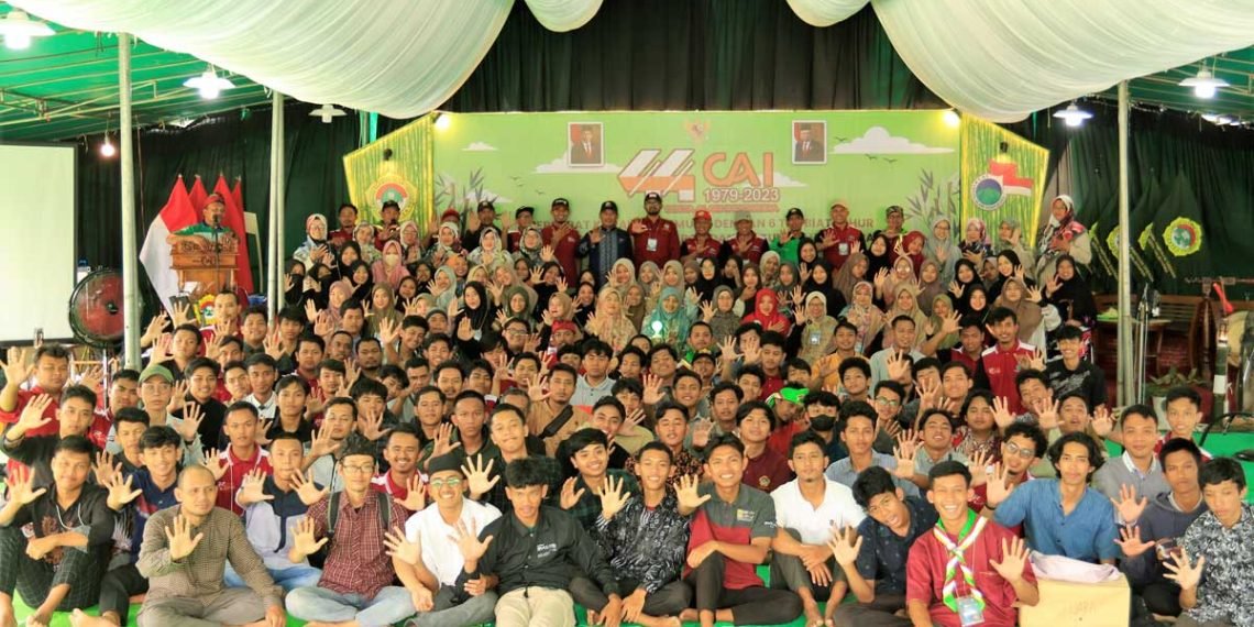 Keceriaan seluruh peserta Kemah CAI 2023, Rabu (19/7). Foto: Sadam/LINES