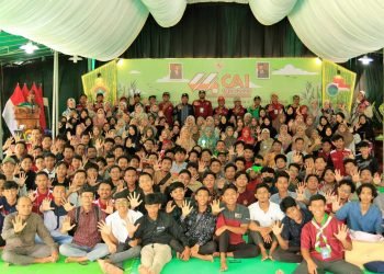 Keceriaan seluruh peserta Kemah CAI 2023, Rabu (19/7). Foto: Sadam/LINES