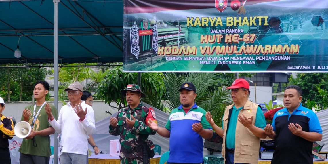 Sinergi TNI dan LDII: Bersih-Bersih dan Tanam Pohon untuk Balikpapan