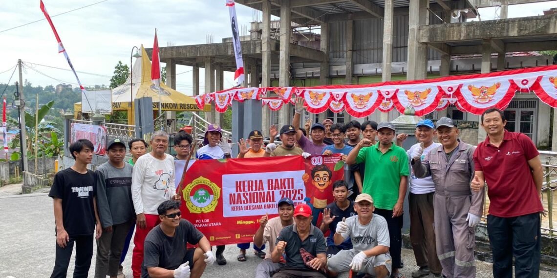 LDII Balikpapan Utara Semarakkan Dirgahayu RI ke-80 dengan Gotong Royong Serentak
