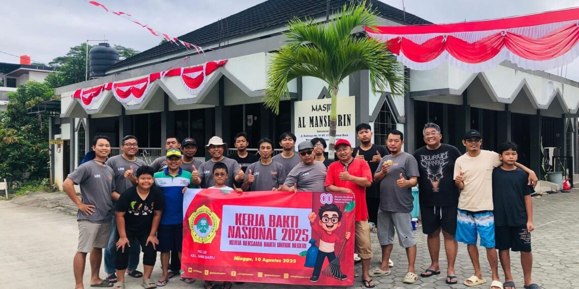 LDII Balikpapan Selatan dan Timur Gelar Kerja Bakti Nasional Wujudkan Lingkungan Bersih