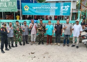 Hujan Tak Surutkan Semangat Berkurban, PC LDII Balikpapan Selatan Sembelih 98 Hewan Kurban